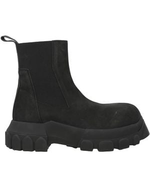 Rick Owens Ankle Boots Leather - Black