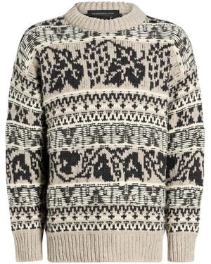 FEDERICO CINA Sweater Wool, Alpaca Wool, Polyester - Gray