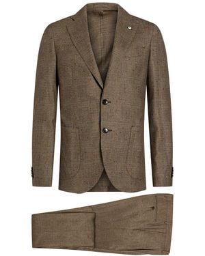 L.B.M. 1911 Suit Virgin Wool, Polyamide, Elastane - Green