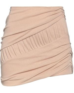 ANDREADAMO Mini Skirt Cotton, Nylon - Natural