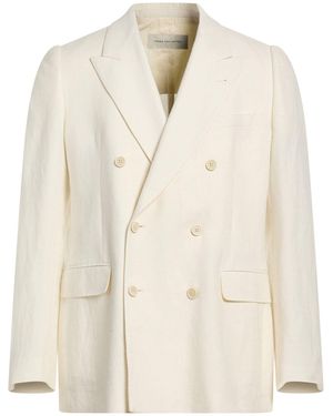 Dries Van Noten Blazer Linen, Wool, Silk, Cashmere - Natural