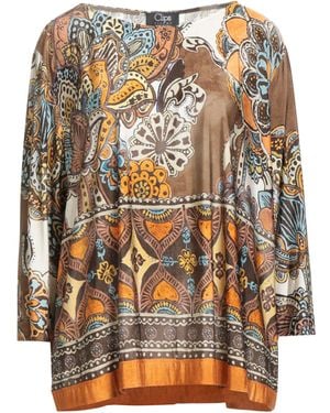 Clips Tricot T-Shirt Viscose, Elastane - Brown