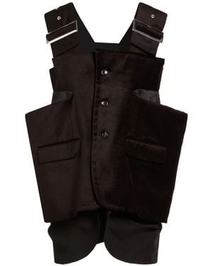 Comme des Garçons Vest Cotton, Rayon, Polyester - Black
