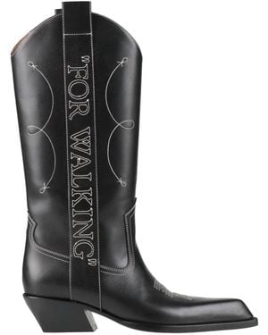 Off-White c/o Virgil Abloh Boot Leather - Black