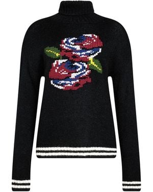 Kontatto Turtleneck Acrylic, Superkid Mohair, Polyamide - Black