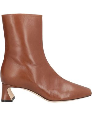 Alberta Ferretti Tan Ankle Boots Leather - Brown