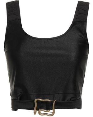 Just Cavalli Top Polyamide, Elastane - Black
