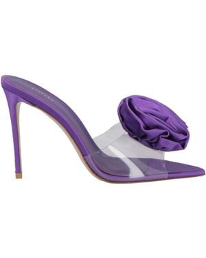 Le Silla Sandals Textile Fibres - Purple