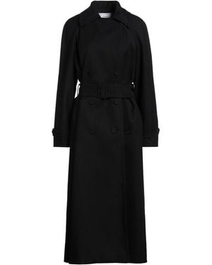 Lardini Coat Wool, Cotton - Black