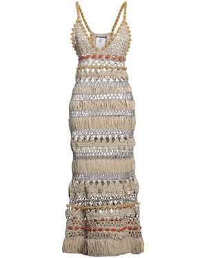 Alberta Ferretti Maxi Dress - Natural