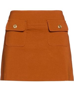 Jucca Mini Skirt Viscose, Polyamide, Elastane - Brown