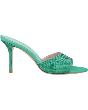 Gedebe Emerald Sandals Textile Fibres - Green