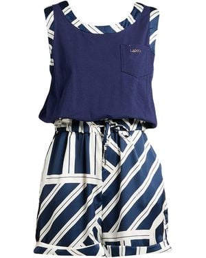 Liu Jo Playsuit Cotton, Elastane - Blue