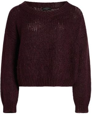 Roberto Collina Sweater Baby Alpaca Wool, Nylon, Wool - Purple