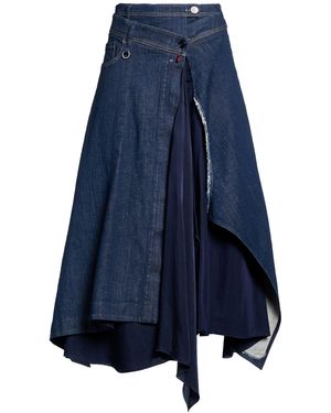 High Denim Skirt Cotton, Elastane, Rayon, Cupro - Blue