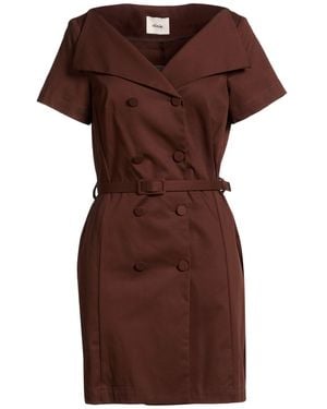 Dixie Chocolate Mini Dress Cotton, Elastane - Brown
