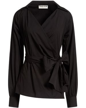 La Petite Robe Di Chiara Boni Top Cotton, Polyamide, Elastane - Black