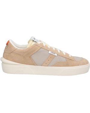 Strype Sneakers Leather, Textile Fibers - Natural