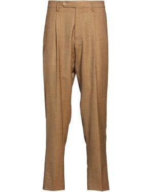 Berwich Camel Pants Virgin Wool, Elastane - Natural