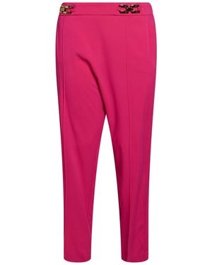 W Les Femmes By Babylon Fuchsia Pants Polyamide, Elastane - Pink