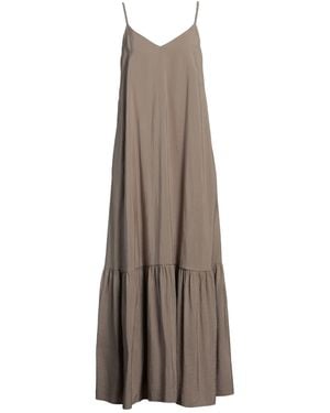 Peserico Maxi Dress Modal, Polyester - Brown