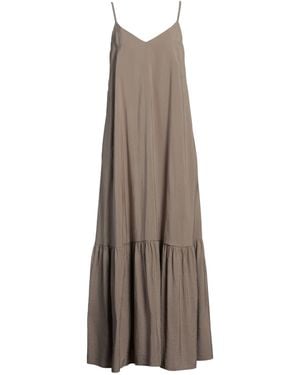 Peserico Maxi Dress Modal, Polyester - Brown