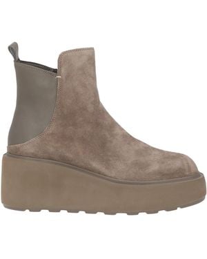 CafeNoir Khaki Ankle Boots Leather - Brown