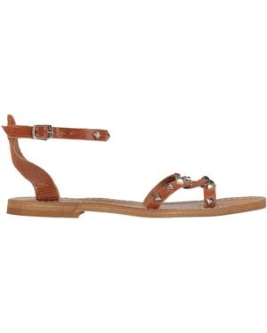 NEAR Tan Sandals Leather - Brown