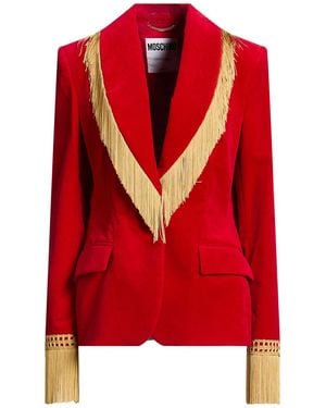 Moschino Couture Blazer Cotton, Elastane - Red
