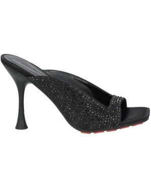 Manufacture D'essai Sandals Textile Fibres - Black