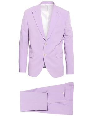Manuel Ritz Suit Polyester, Viscose, Elastane - Purple