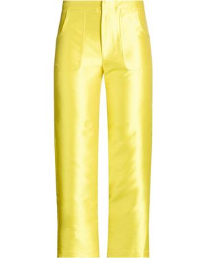 Molly Goddard Trousers Polyester, Silk - Yellow