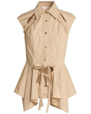 W Les Femmes By Babylon Sand Shirt Cotton, Elastane - Natural