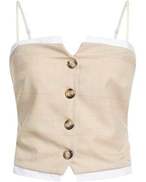 Rinascimento Top Polyester, Viscose, Elastane - Natural