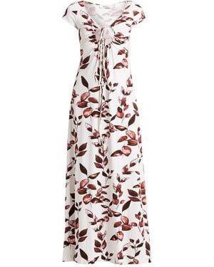 Circus Hotel Maxi Dress Cotton, Elastane - White