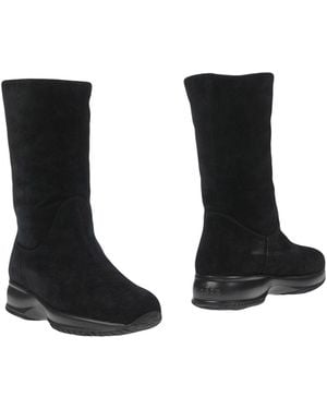 Hogan Ankle Boots Shearling - Black