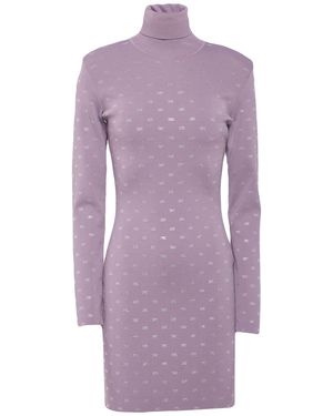 Elisabetta Franchi Mini Dresses - Purple