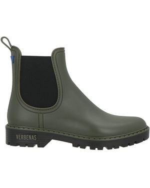 Verbenas Military Ankle Boots Rubber - Green