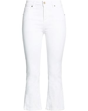 White Wise Pants Cotton, Elastane - White
