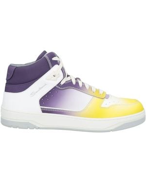 Santoni Pastel Trainers Leather - Yellow