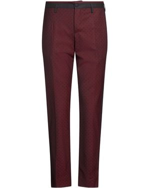 Dolce & Gabbana Burgundy Trousers Virgin Wool, Elastane - Red