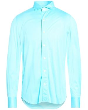 Finamore 1925 Shirt Cotton - Blue