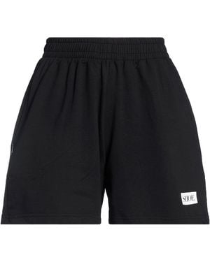 Shoe Shorts & Bermuda Shorts Cotton, Elastane - Black