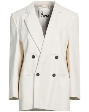 8pm Blazer Polyurethane, Viscose - White
