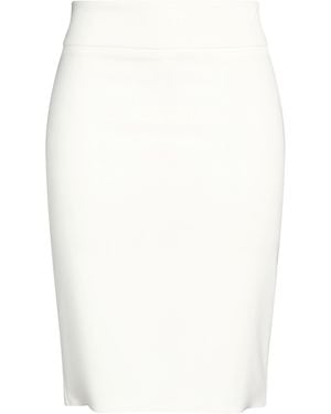 Rinascimento Midi Skirt Polyester, Elastane - White