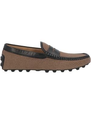 Tod's Khaki Loafers Leather - Gray