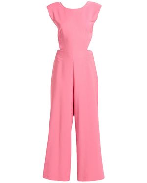 Siste's Jumpsuit Polyester, Elastic Fibers - Pink