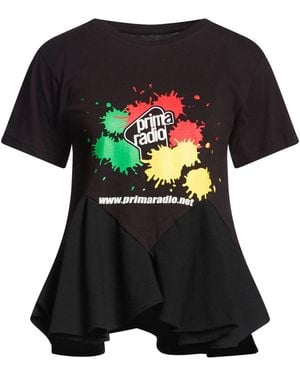 Conner Ives T-Shirt Cotton, Polyester, Elastane - Black
