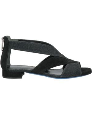 Loriblu Sandals Leather, Textile Fibres - Black