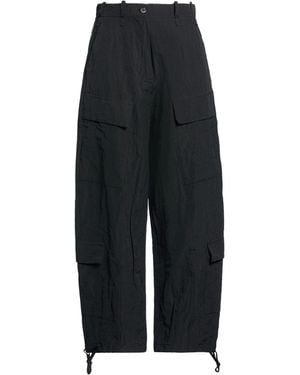 Masnada Trousers Cotton, Viscose, Metallic Fibre - Black
